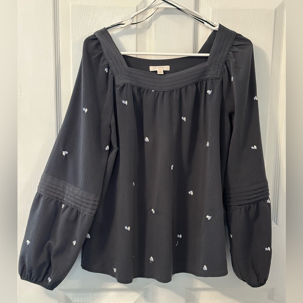 LC Lauren Conrad Charcoal Shirt